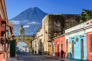 This is the famous Arco in Antigua.