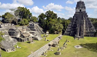 Tikal has so many different ruins.