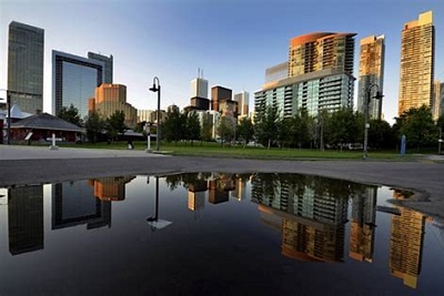 reflection of buildings