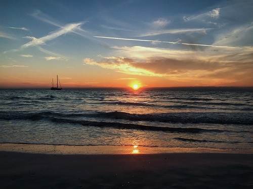 Sunset at Miami Beach