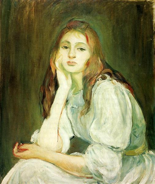  Julie Daydreaming, Berthe Morisot - 1894 