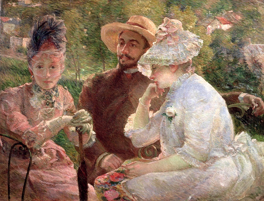 On the Terrace at the Sevres, Marie Bracquemond -1880 