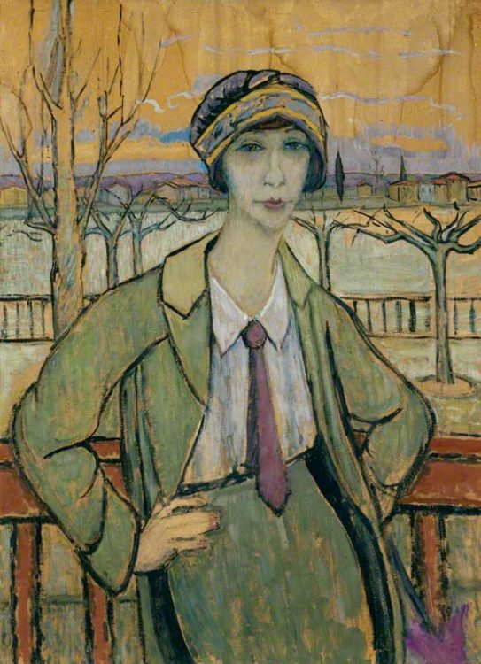 Juliette Roche, Portrait de l’artiste à Serrières, about 1920