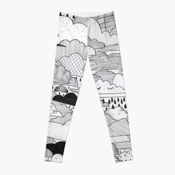 Leggings with clouds