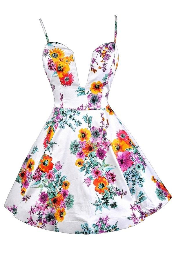 dress with floral motives