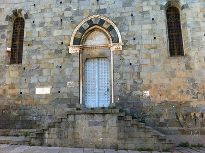 Church tiny Gothic portal