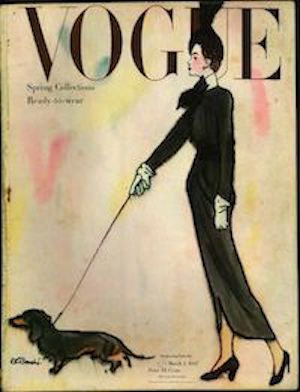 woman with her dog