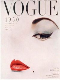 design of an eye on a vogue cover