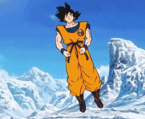 goku warming up
