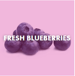 fresh blueberries topping