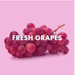 fresh grapes topping