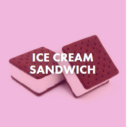 cream and chocolate icecream sandwich