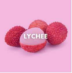fresh lychee topping