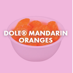 fresh mandarin topping