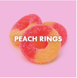 peach rings topping