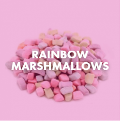rainbow marshmallows topping
