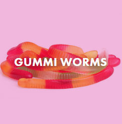 gummi worms topping