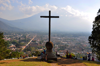 From the famous cerro you can see a nice view of Antigua