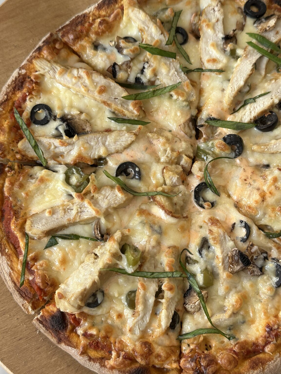 Creamy Chicken Pizza