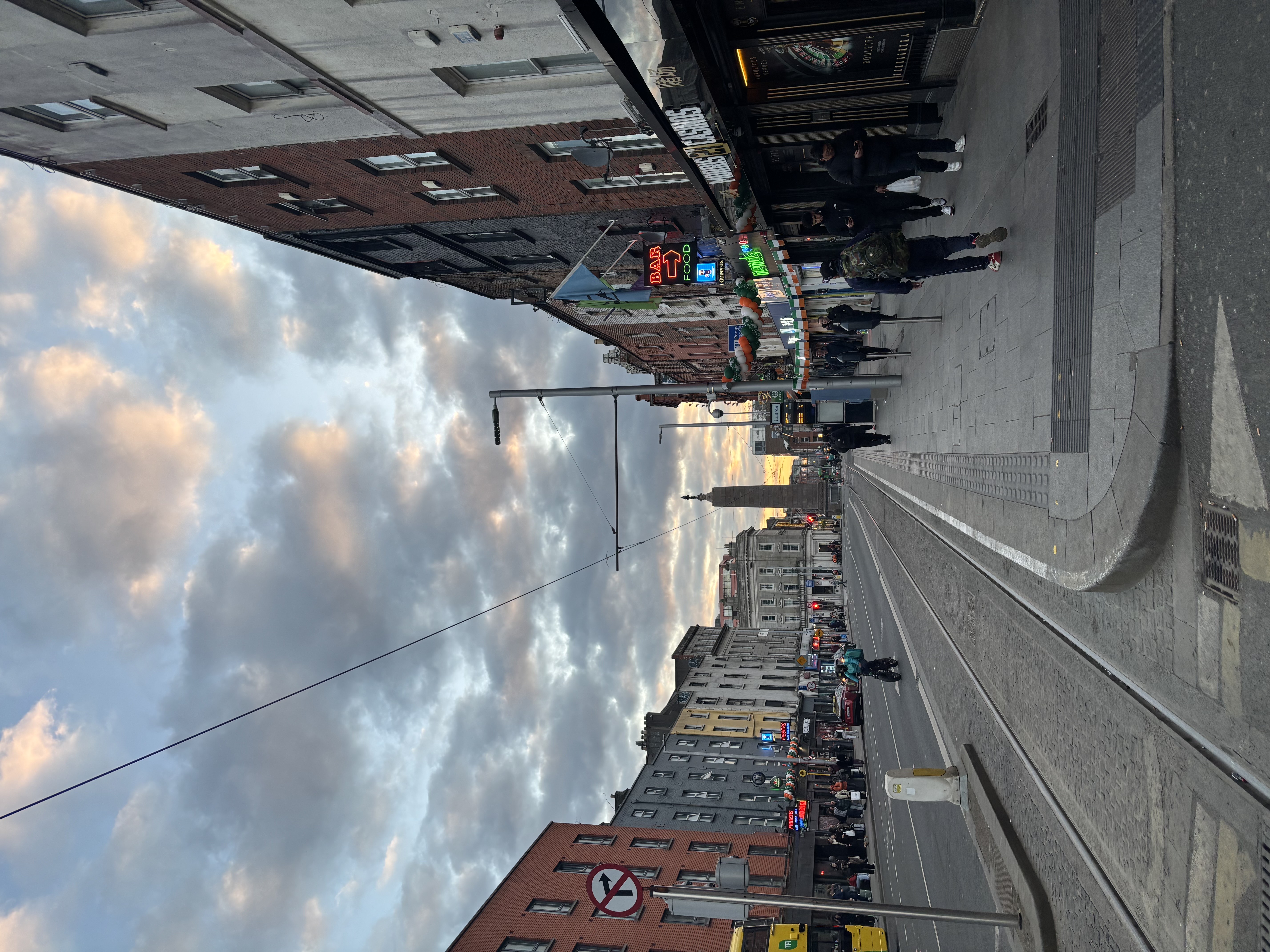 A sunset in Dublin