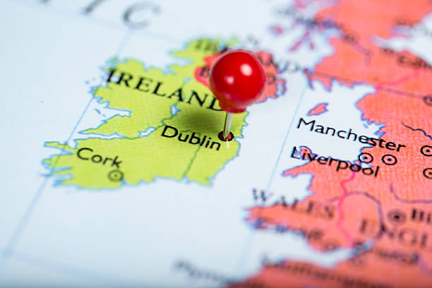 Dublin on a map