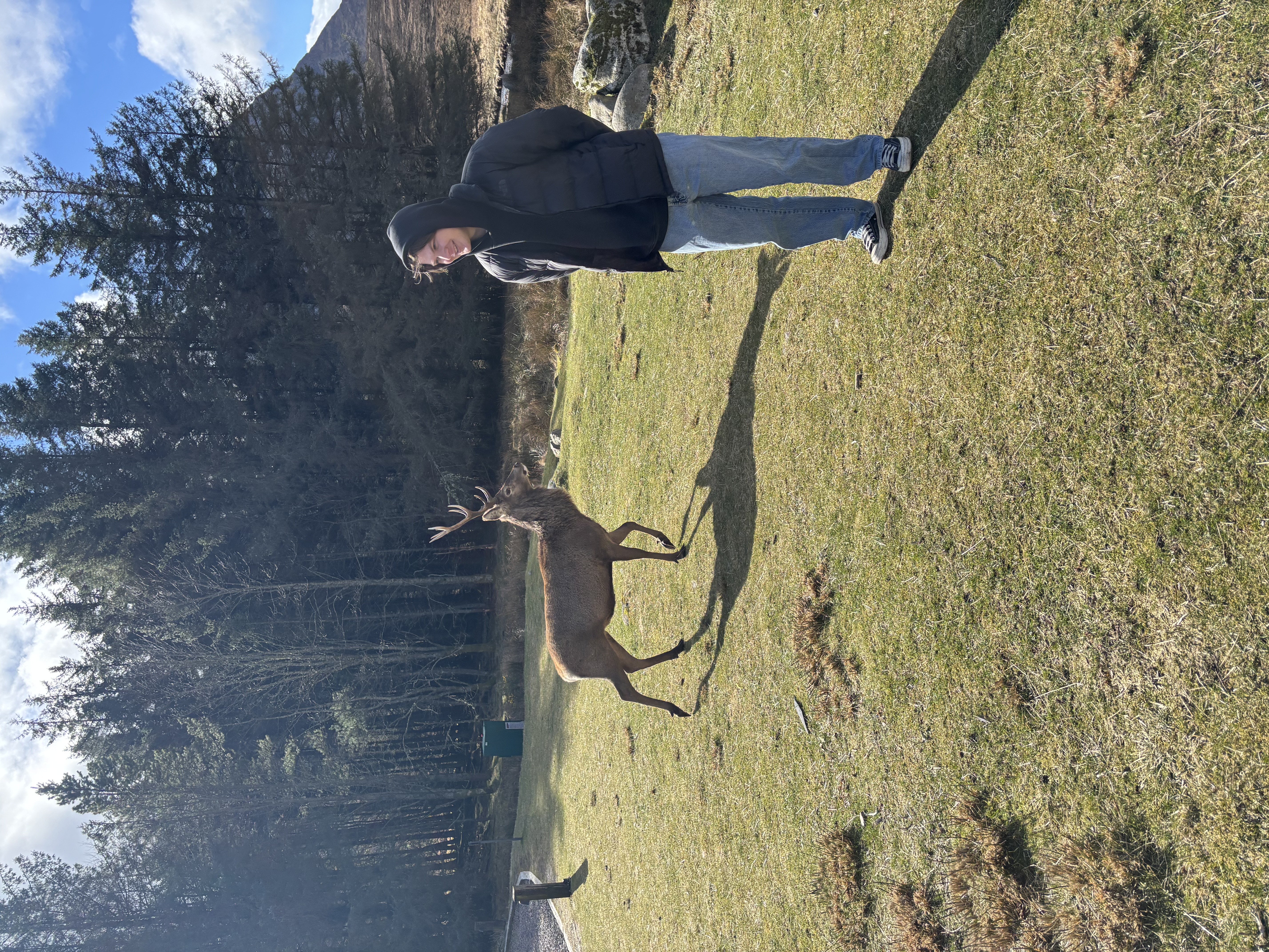 Me with a wild stag