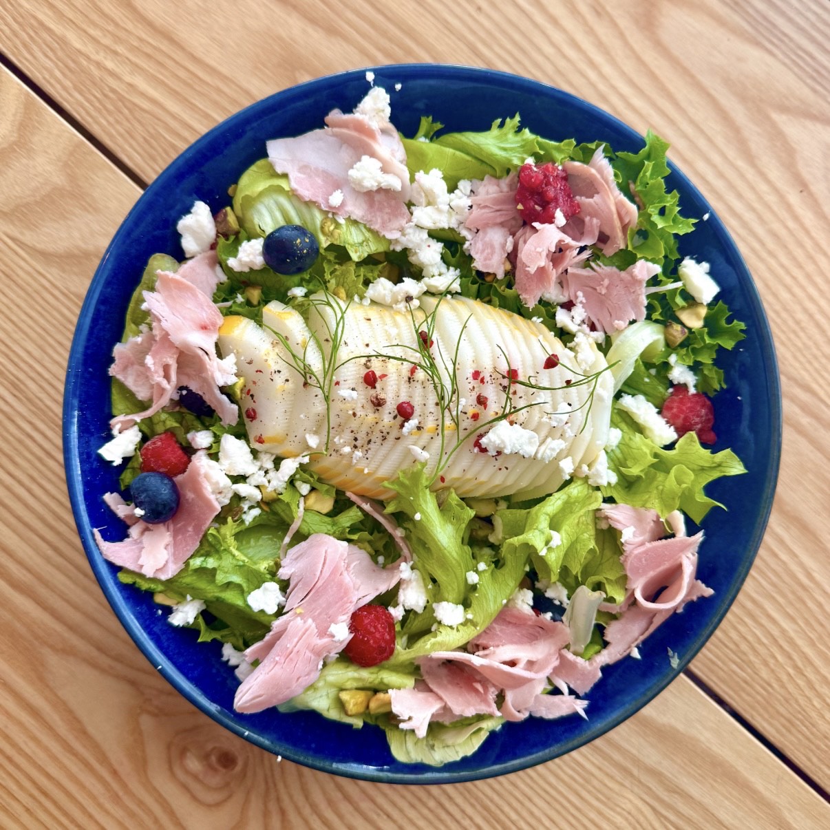 korean melon jambon salad